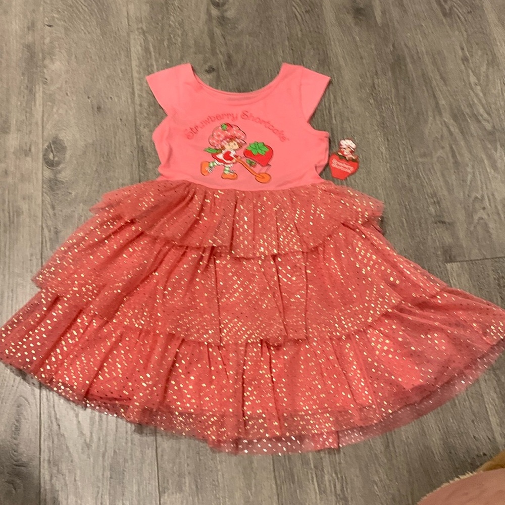 New Strawberry Shortcake Pink Dress sz 4